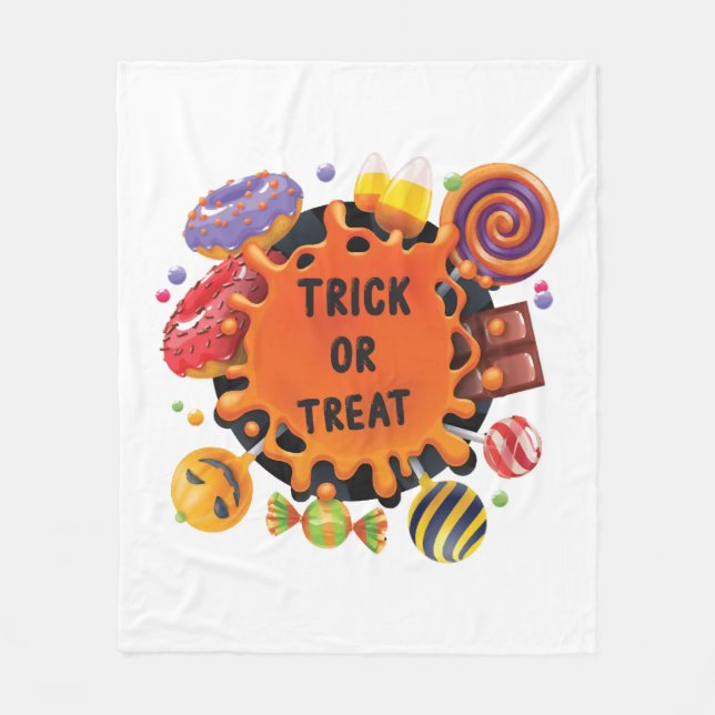 halloween kids  fleece blanket (Front)