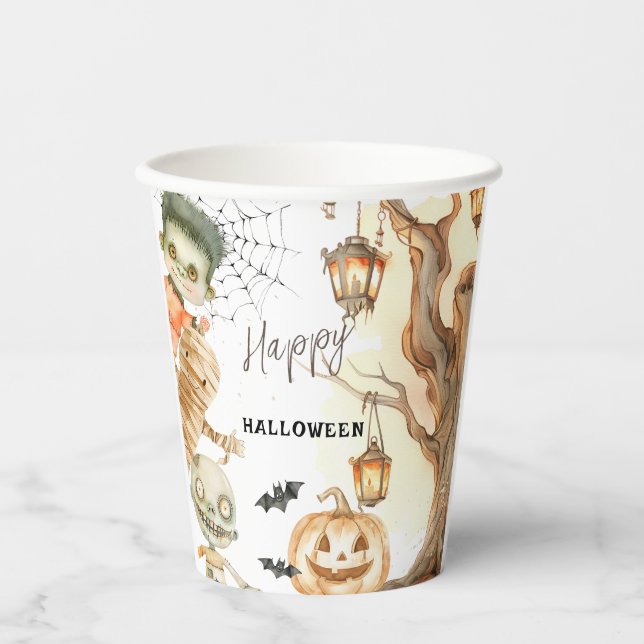 Halloween Kids Party Paper Cups (Front)