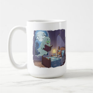 Halloween Kids Spooky Ghost and Corgi  Coffee Mug