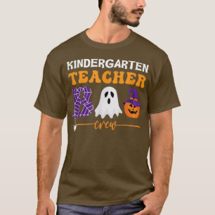 Halloween Kindergarten Teacher Boo Crew Cobweb Pum T-Shirt