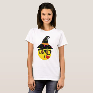 Halloween Kissy Witch Emoji Shirt