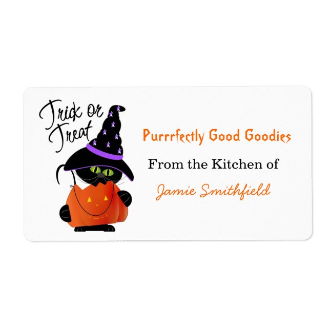 Halloween Kitchen Labels (Front)