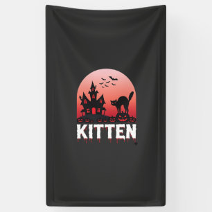 Halloween Kitten Haunted House Cat Design_1 Banner