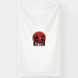 Halloween Kitten Haunted House Cat Graphic_1 Banner