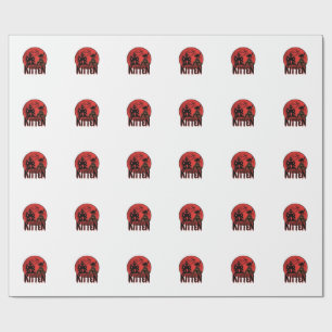 Halloween Kitten Haunted House Cat Graphic_1 Wrapping Paper