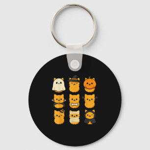 Halloween Kitten Nuggets Food Pun Cat Lover  Key Ring