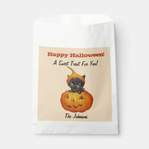 Halloween Kitten Party Favour Bags Personalised Ca