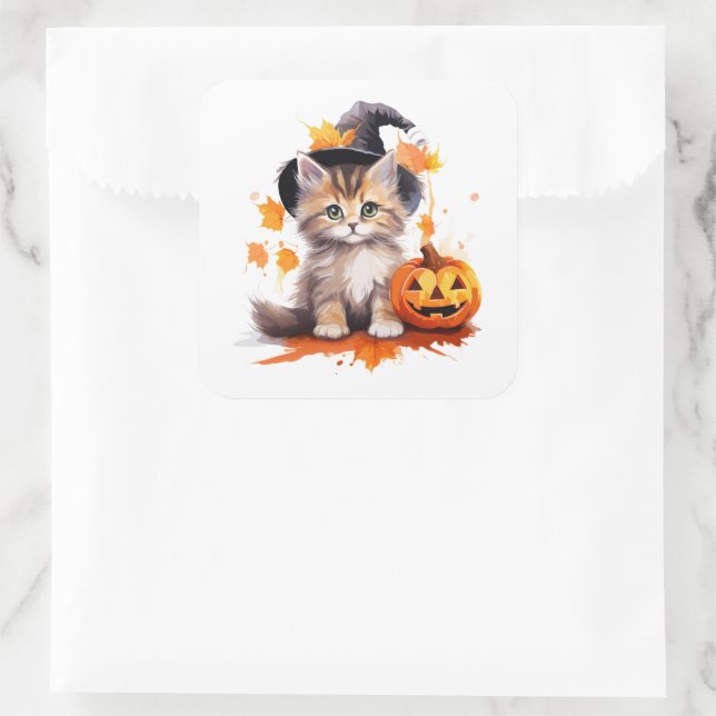 Halloween Kitten Stickers (Bag)