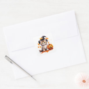 Halloween Kitten Stickers