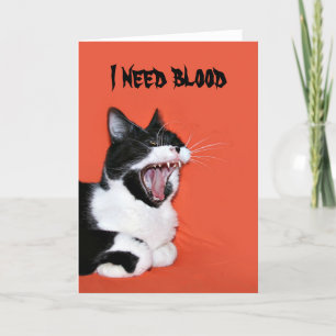 Halloween kitty card