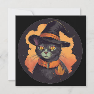 Halloween Kitty Invitation