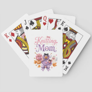 Halloween Knitting Mum - Poker Playing Cards