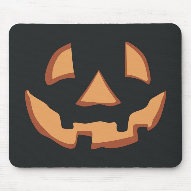 Halloween - Kürbisgesicht Mouse Mat (Front)