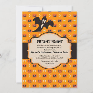 Halloween Label Invitation