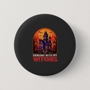 Halloween Laboratory Monster Pumpkin Moon Vector 6 Cm Round Badge