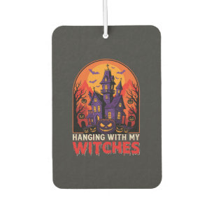 Halloween Laboratory Monster Pumpkin Moon Vector Car Air Freshener