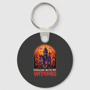 Halloween Laboratory Monster Pumpkin Moon Vector Key Ring