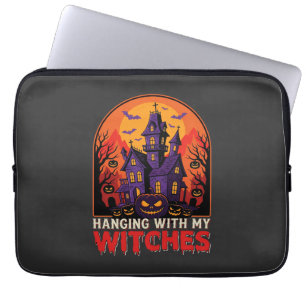 Halloween Laboratory Monster Pumpkin Moon Vector Laptop Sleeve