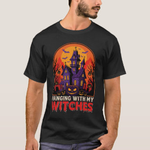 Halloween Laboratory Monster Pumpkin Moon Vector T-Shirt