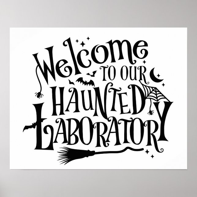 Halloween Laboratory Science Poster (Front)