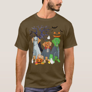 Halloween Labrador Dog Witch Scary Halloween Costu T-Shirt