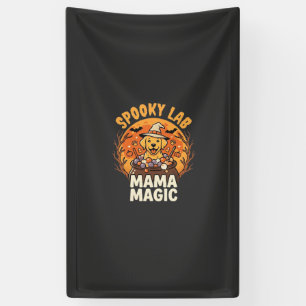 Halloween Labrador Mum Magic Banner