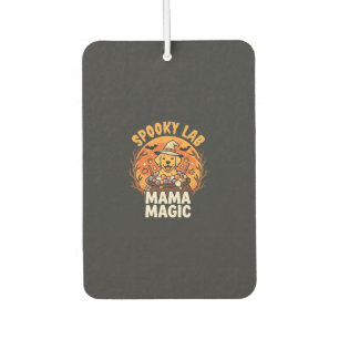 Halloween Labrador Mum Magic Car Air Freshener