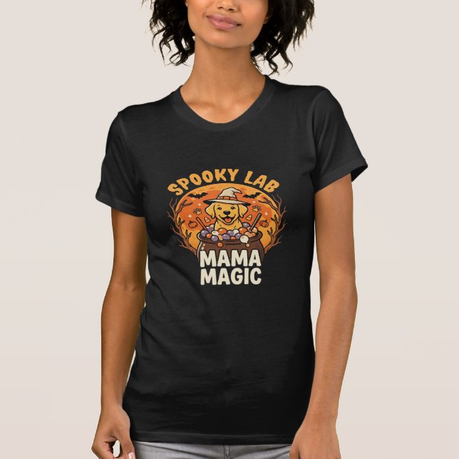Halloween Labrador Mum Magic T-Shirt (Front)