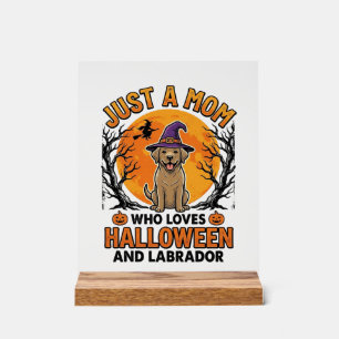 Halloween Labrador Mum Vintage Dog Design_1 Acrylic Sign