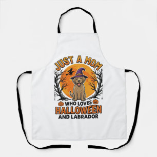 Halloween Labrador Mum Vintage Dog Design_1 Apron
