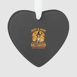 Halloween Labrador Mum Witch Dog Design_1 Ornament