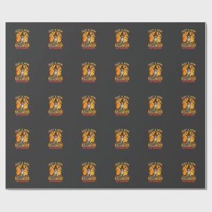 Halloween Labrador Mum Witch Dog Design_1 Wrapping Paper