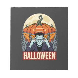 Halloween Labrador Retriever Witch Dog Vintage Vec Notepad
