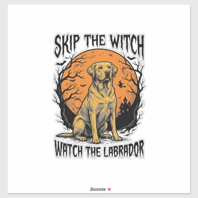 Halloween Labrador Shirt with Spooky Dog Warning_1 (Sheet)