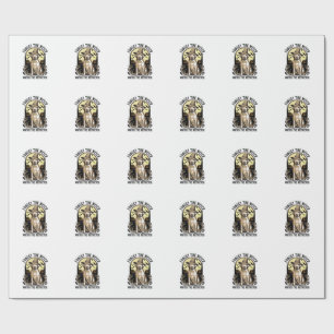 Halloween Labrador Witch Vintage Retriever Dog Des Wrapping Paper