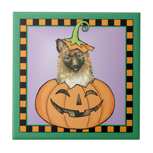 Halloween Laekenois Tile (Front)