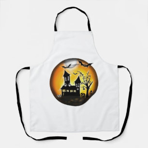Halloween landscape apron