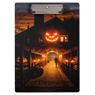 Halloween Landscape Five Clipboard