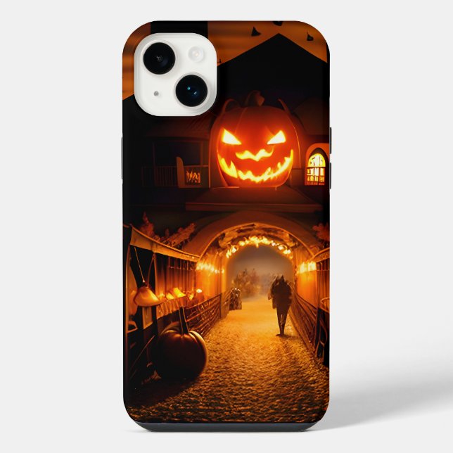 Halloween Landscape Five iPhone Case (Back)
