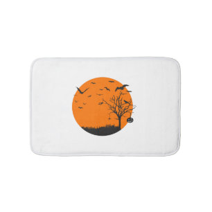 Halloween Landscape Halloween Design Bath Mat
