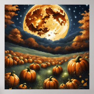 Halloween Landscape Poster