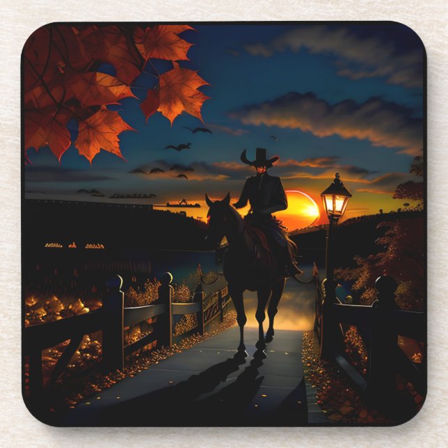 Halloween Landscape Seven Coaster (Front)