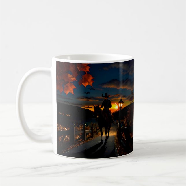 Halloween Landscape Seven Coffee Mug (Left)