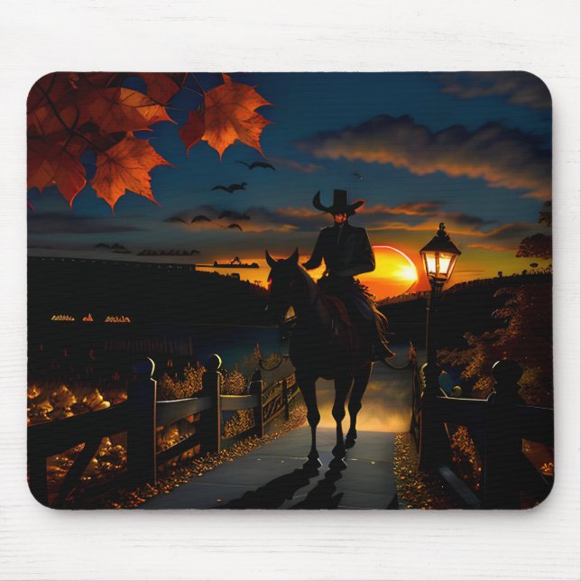 Halloween Landscape Seven Mouse Mat (Front)