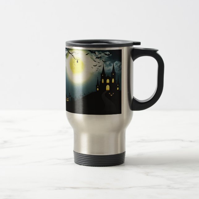 Halloween landscape travel mug (Right)
