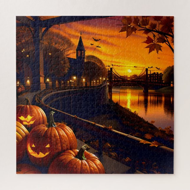 Halloween Landscape Two Jigsaw Puzzle (Vertical)
