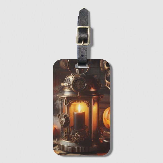 Halloween Lantern Luggage Tag (Front Vertical)