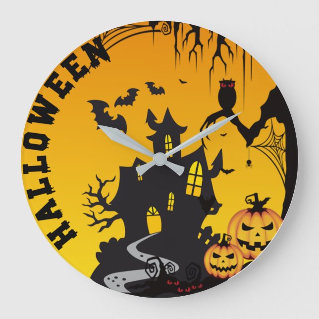 Halloween  large clock (Front)