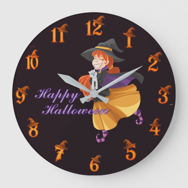 Halloween  large clock (Front)