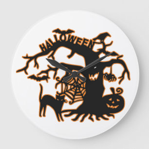 Halloween large clock